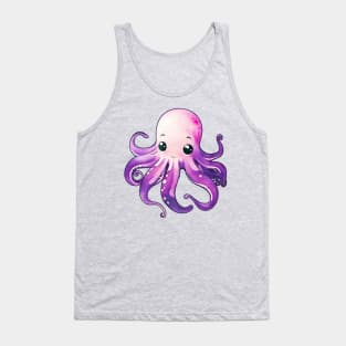 Cute Purple Octopus Tank Top